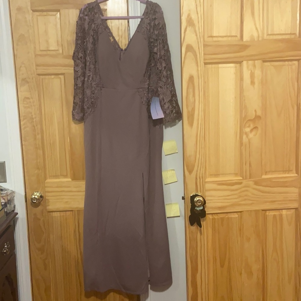 NWT Purple Lace Plus Size Evening Gown